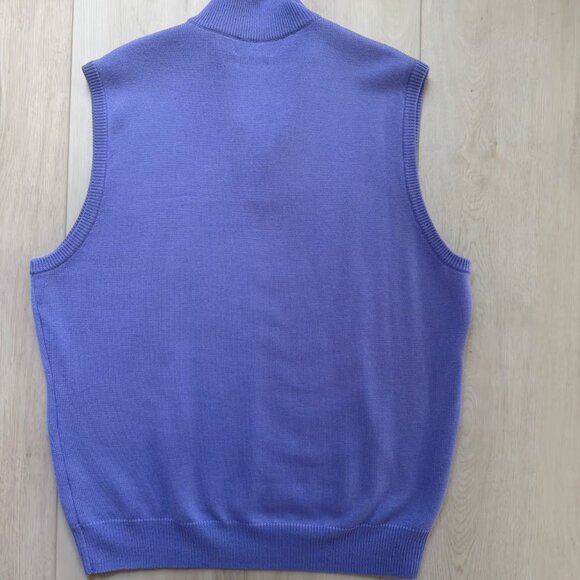Men's Polo Ralph Lauren Lavender Sweater Vest Large - Picture 2 of 3